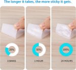Sticky Back Hook Loop Fastener | 1 x 3 Inch 24 Sets | Aniced Double Sided Sticky Strips with Adhesive Backed for Remote Control - Black - Image 4